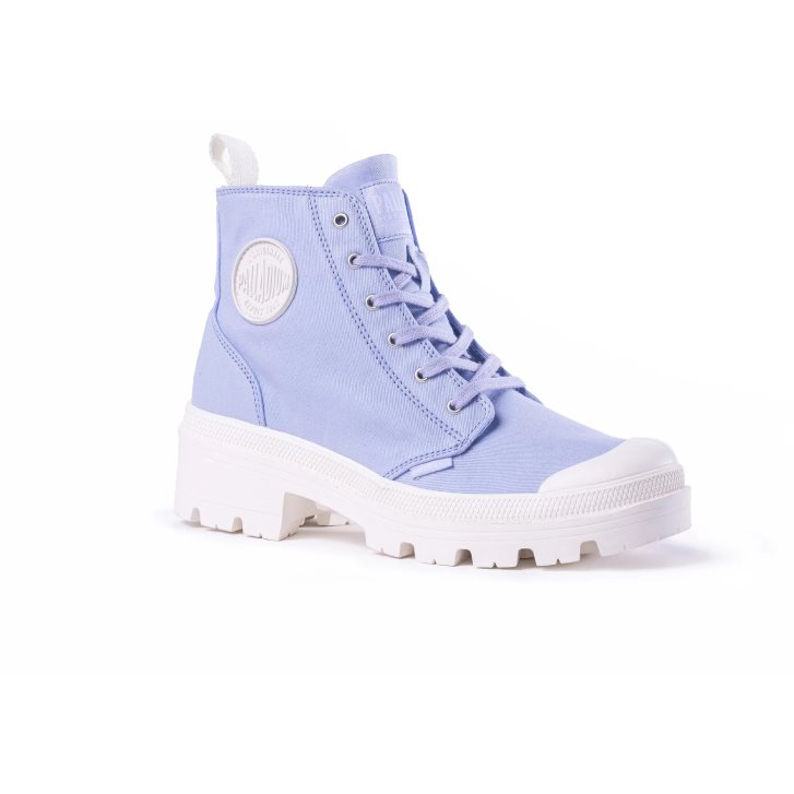 Dámské Boty Palladium Pallabase Twill Levandule | CZ IQN-10U